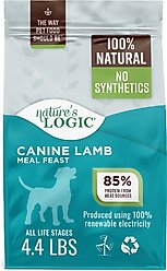 Nature's Logic 100% Natural Canine Lamb Meal Feast All Life Stages Dry Dog Food, 4.4-lb bag