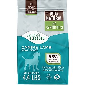 Nature's Logic 100% Natural Canine Lamb Meal Feast All Life Stages Dry Dog Food, 4.4-lb bag