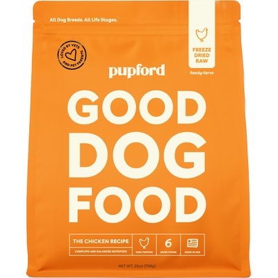 Pupford Pupford Good Dog Food Chicken Recipe Freeze-Dried Dog Food, 25-oz bag