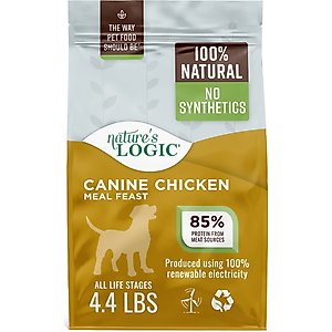 Nature's Logic 100% Natural Canine Chicken Meal Feast All Life Stages Dry Dog Food, 4.4-lb bag