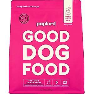 Pupford Good Dog Food Lamb & Salmon Recipe Freeze-Dried Dog Food, 25-oz bag