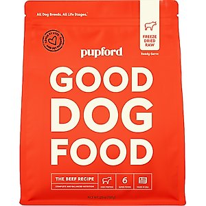 Pupford Good Dog Food Beef Recipe Freeze-Dried Dog Food, 25-oz bag