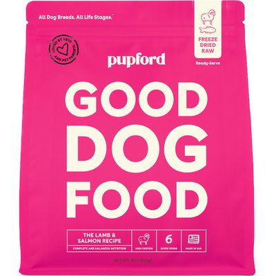 Pupford Pupford Good Dog Food Lamb & Salmon Recipe Freeze-Dried Dog Food, 16-oz bag