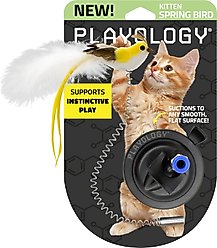 Playology Suction Cup Spring Bird Cat Toy