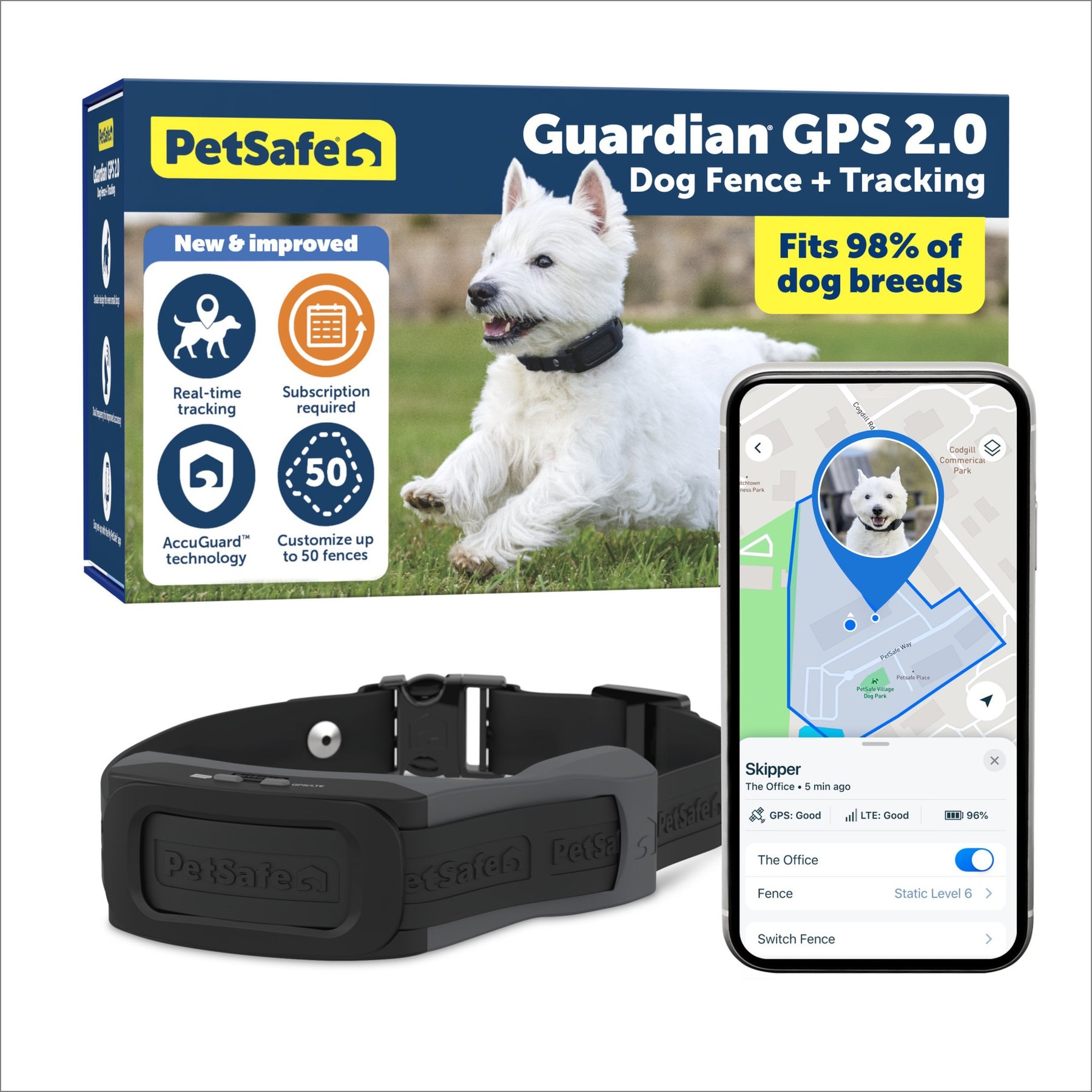 PetSafe Guardian GPS 2.0 Wireless Dog Fence & Tracking System