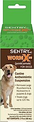 Sentry HC WormX DS Dewormer for Hookworms & Roundworms for Dogs, 2-fl oz bottle
