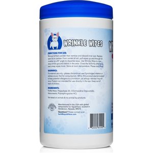 Squishface Wrinkle Wipes Dog Grooming Wipes, 80 count