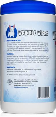 Show full view: Squishface Wrinkle Wipes Dog Grooming Wipes, 80 count slide 2 of 8