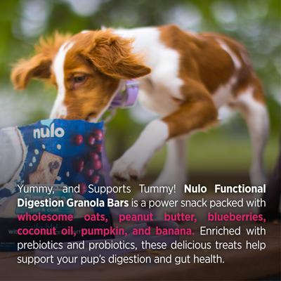 Show full view: Nulo Functional Granola Digestion Dog Treats, 10-oz bag slide 7 of 12