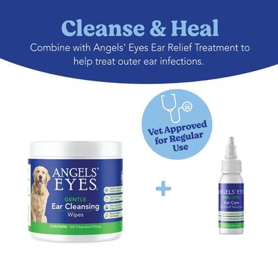 Show full view: Angels' Eyes Gentle Dog Ear Cleaning Wipes, 100 count slide 7 of 9