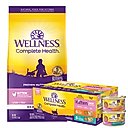 Wellness Complete Health Natural Grain-Free Deboned Chicken & Chicken Meal Dry Kitten Food + Kitten Variety Pack Grain-Free Canned Cat Food