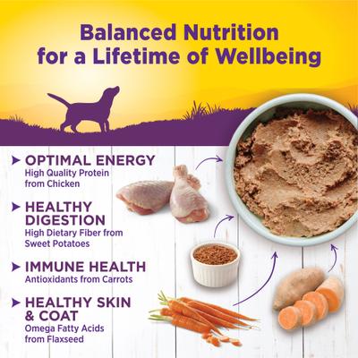 Show full view: Wellness Complete Health Adult Deboned Chicken & Oatmeal Recipe Dry Food + Chicken & Sweet Potato Formula Canned Dog Food slide 9 of 9