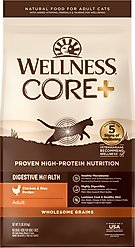 Wellness CORE Digestive Health Wholesome Grains Chicken & Rice Recipe Dry Cat Food, 11-lb bag