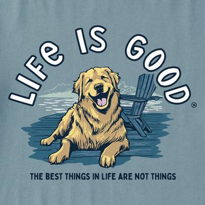 Show full view: LIFE IS GOOD Men's Best Things Golden Dock Crusher Tee, X-Large slide 2 of 5