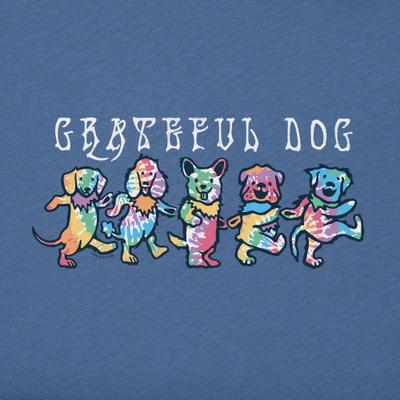 Show full view: LIFE IS GOOD Men's Tie Dye Grateful Dog Crusher-LITE Tee, Small slide 2 of 5