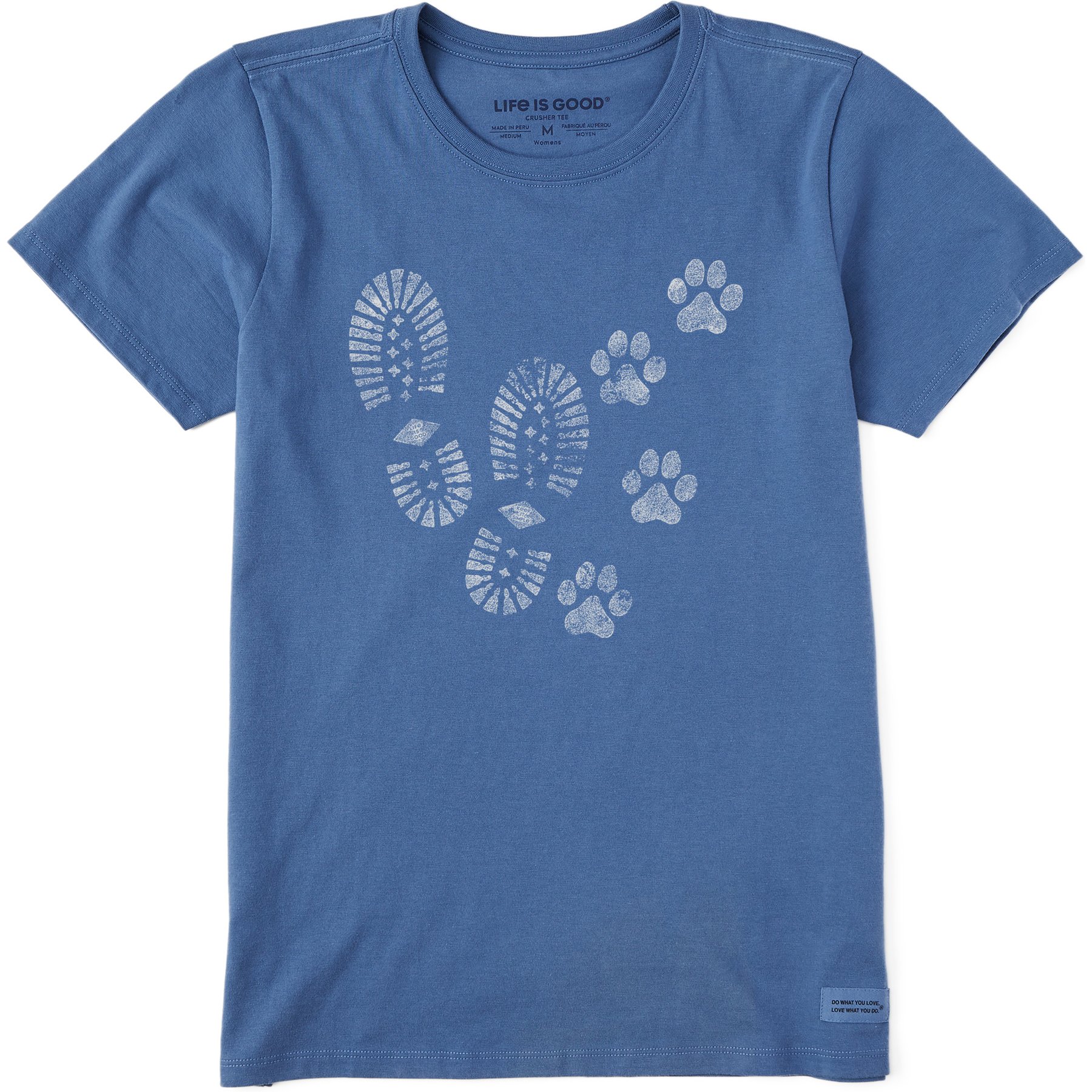 LIFE IS GOOD Women's Trails & Tails Crusher Tee, XX-Large