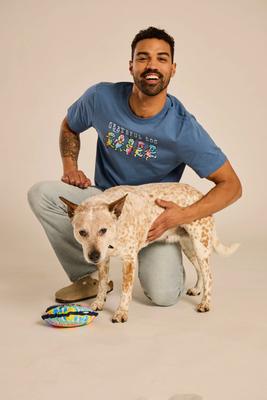 Show full view: LIFE IS GOOD Men's Tie Dye Grateful Dog Crusher-LITE Tee, Small slide 5 of 5