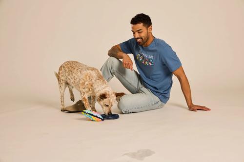 Show full view: LIFE IS GOOD Men's Tie Dye Grateful Dog Crusher-LITE Tee, Small slide 4 of 5