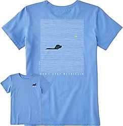 LIFE IS GOOD Women's Black Lab Retrievin' Crusher Tee, X-Large