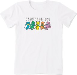 LIFE IS GOOD Women's Grateful Dog Crusher Tee, XXX-Large