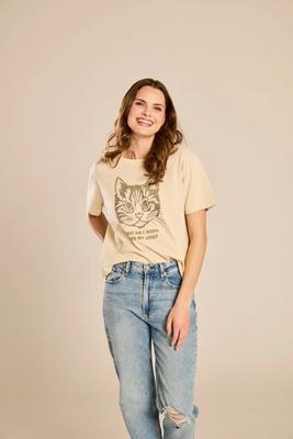 LIFE IS GOOD Women's Cat Lives Crusher Boxy Tee