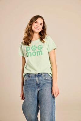 Show full view: LIFE IS GOOD Women's Dog Mom Paw Short Sleeve Crusher Tee, XX-Large slide 3 of 6