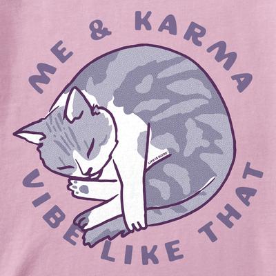 Show full view: LIFE IS GOOD Women's Me & Karma Vibe Like That Short Sleeve Crusher Boxy Tee, X-Small slide 2 of 4