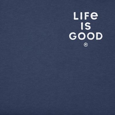 Show full view: LIFE IS GOOD Men's Hiker with Sunbeams in the Woods Short Sleeve Crusher Tee, X-Large slide 3 of 5