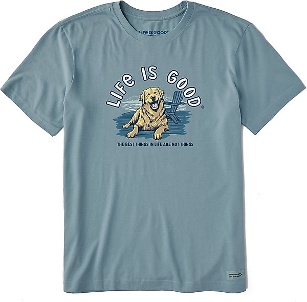 LIFE IS GOOD Men's Best Things Golden Dock Crusher Tee