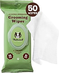 Natural Dog Company Grooming Dog Wipes, 50 count