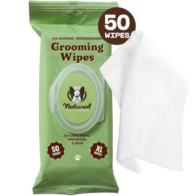 Show full view: Natural Dog Company Grooming Dog Wipes, 50 count slide 1 of 6