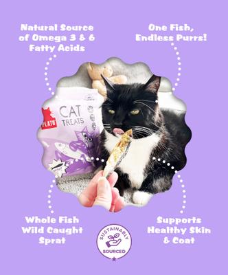 Show full view: Plato Air-Dried Cat Treats Baltic Sprat, 1.5-oz slide 5 of 10