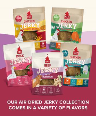 Show full view: Plato Beef Jerky with Mushroom Dog Treats, 16-oz bag slide 9 of 9