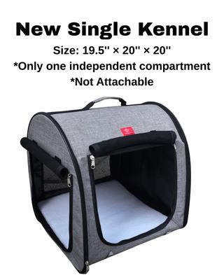 Show full view: One for Pets Folding Fabric Portable Dog Kennel, Gray slide 9 of 11