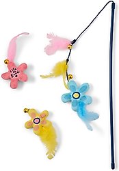LIFE IS GOOD Vintage Daisy Teaser Wand Cat Toy