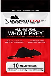 Rodent Pro Frozen Reptile Food, Medium Rats, 10 count