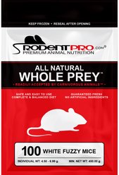Rodent Pro Frozen Reptile Food, Fuzzy Mice, 100 count