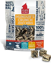 Plato Hundur's Crunch Jerky Minis Dog Treats, 10-oz bag
