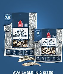 Plato Wild Caught Baltic Sprat Dog Treats, 3-oz bag slide 2 of 7