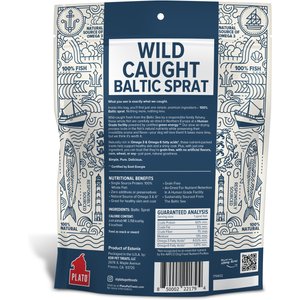 Plato Wild Caught Baltic Sprat Dog Treats, 3-oz bag