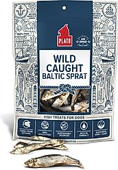Plato Baltic Sprat Dehydrated Dog Treats, 7.5-oz bag