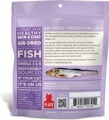 Show full view: Plato Air-Dried Cat Treats Baltic Sprat, 1.5-oz slide 3 of 10