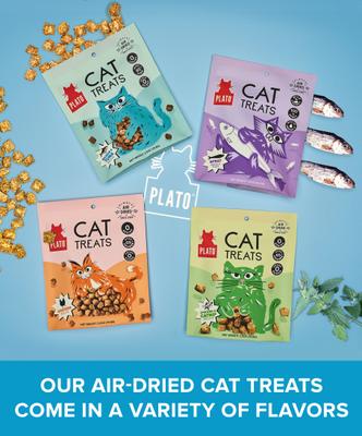Show full view: Plato Air-Dried Cat Treats Tuna & Salmon Recipe, 2.5-oz slide 8 of 9