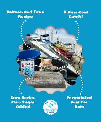 Show full view: Plato Air-Dried Cat Treats Tuna & Salmon Recipe, 2.5-oz slide 5 of 9