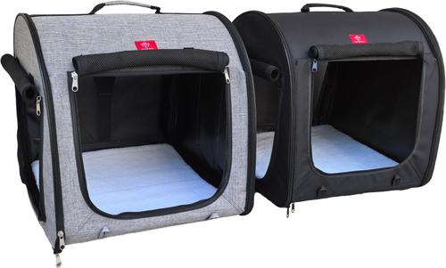 Show full view: One for Pets Folding Fabric Portable Dog Kennel, Gray slide 8 of 11