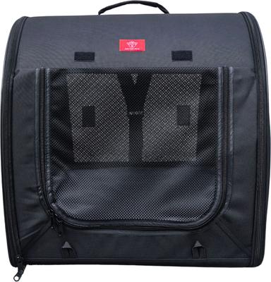 Show full view: One for Pets Folding Fabric Portable Dog Kennel, Black slide 3 of 12