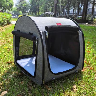 Show full view: One for Pets Folding Fabric Portable Dog Kennel, Gray slide 6 of 11