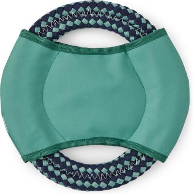 Show full view: LIFE IS GOOD Tie Dye Jake Oval Double Rope Disc Dog Toy, Granite Green slide 2 of 2