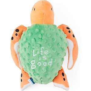 LIFE IS GOOD Sea Turtle Plush Dog Toy