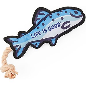 LIFE IS GOOD Fish Rope Dog Toy